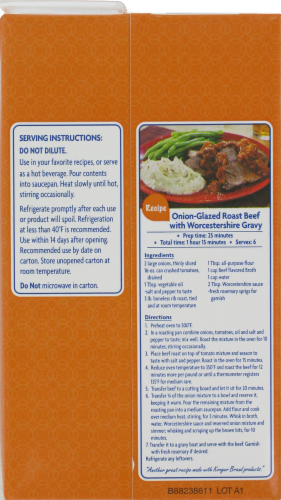 Kroger® Fat Free Beef Broth Perspective: back