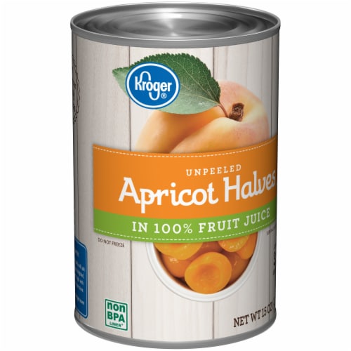 Kroger® Canned Apricot Halves in 100% Fruit Juice Perspective: back