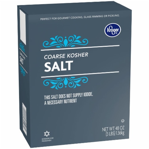Kroger® Coarse Kosher Salt Perspective: back