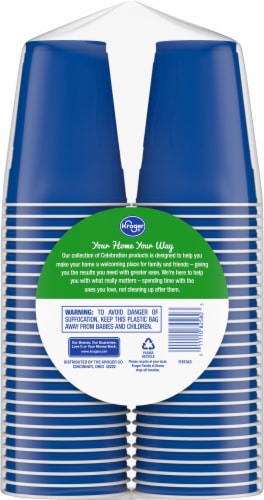 Kroger® Textured Plastic Cups Perspective: back