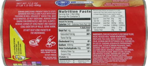 Kroger® 5 Jumbo Cinnamon Cream Cheese Rolls Perspective: back