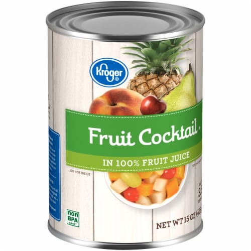 Kroger® Canned Fruit Cocktail in 100% Fruit Juice Perspective: back