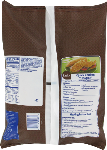 Kroger® Crispy Chicken Breast Strips Perspective: back