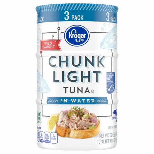 Kroger® Wild Caught Chunk Light Tuna in Water Perspective: back