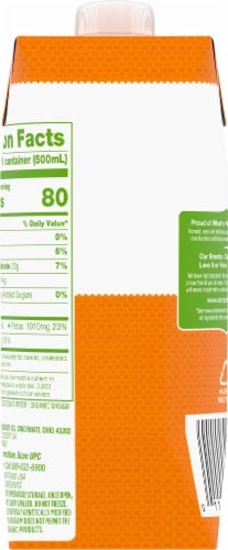 Simple Truth Organic™ Mango Flavored Coconut Bottled Water Perspective: back