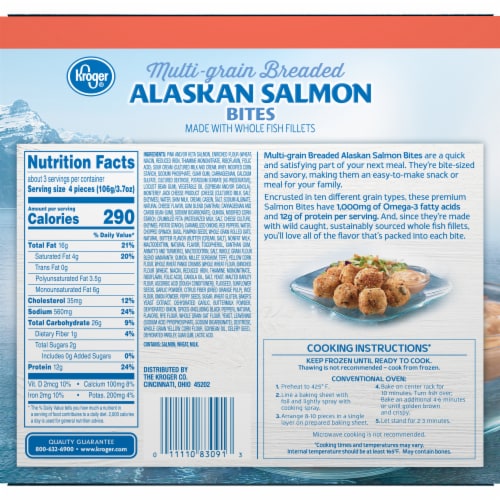 Kroger® Multi-Grain Breaded Alaskan Salmon Bites, 12 oz - Food 4 Less