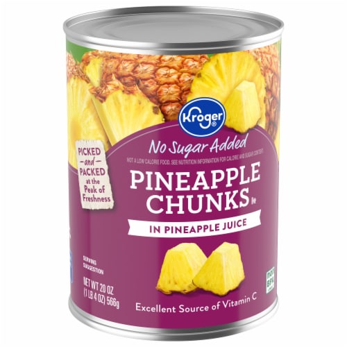 Kroger® Canned Pineapple Chunks in Pineapple Juice Perspective: back