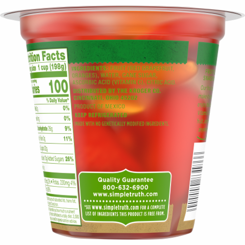 Simple Truth™ Citrus Medley Fruit Cup Perspective: back