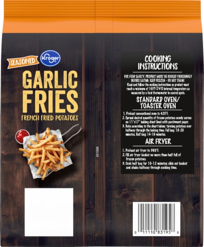Kroger® Seasoned Garlic French Fries Perspective: back