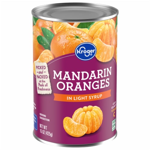 Kroger® Canned Mandarin Oranges in Light Syrup Perspective: back