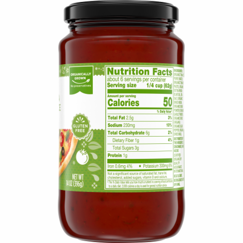 Simple Truth Organic™ Pizza Sauce Perspective: back