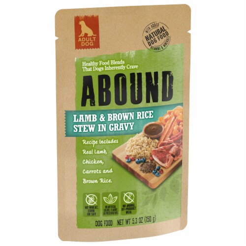 ABOUND® Adult Wet Dog Food Lamb & Brown Rice Stew in Gravy Perspective: back