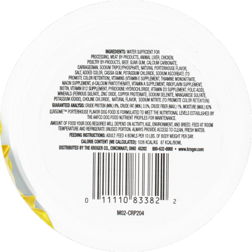 Luvsome™ Porterhouse Flavor in Savory Juices Wet Dog Food Perspective: back
