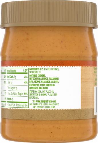 Simple Truth® Smooth Cashew Butter Perspective: back
