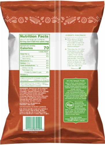 Simple Truth Organic™ Himalayan Salted Caramel Mini Rice Cakes Perspective: back
