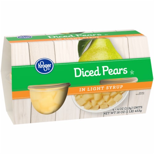Kroger® Diced Pear Cups in Light Syrup Perspective: back