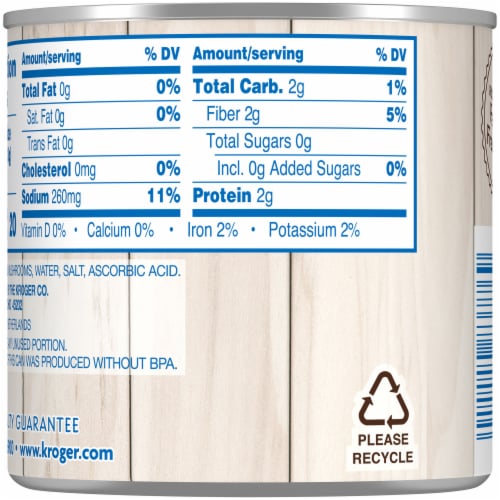 Kroger® Canned Mushrooms Pieces & Stems Perspective: back