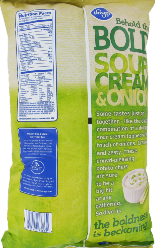 Kroger® Sour Cream & Onion Potato Chips Perspective: back