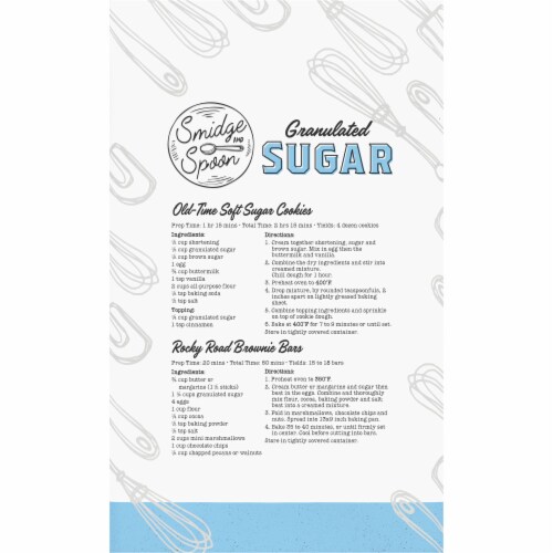 Smidge and Spoon Granulated Sugar Perspective: back