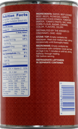Kroger® Beef Stew Perspective: back