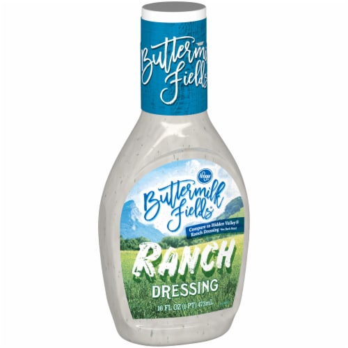 Kroger® Buttermilk Fields® Ranch Dressing Bottle Perspective: back