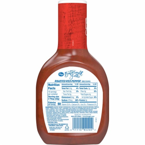 Kroger® Buttermilk Fields Roasted Red Pepper Dressing with Parmesan Perspective: back