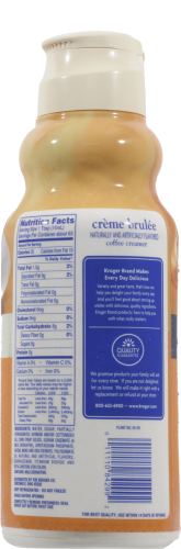 Kroger® Creme Brulee Coffee Creamer Perspective: back