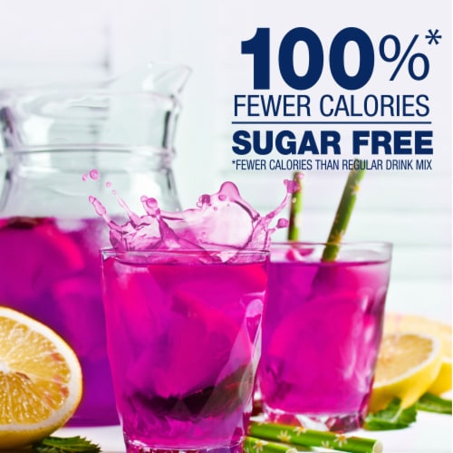 Kroger® Lite Raspberry Lemonade Instant Drink Mix Packets Perspective: back