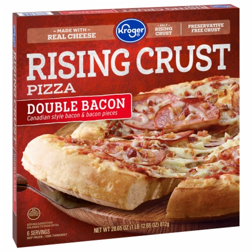 Kroger® Rising Crust Double Bacon Pizza Perspective: back