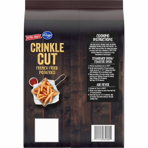 Kroger® Extra Crispy Crinkle Cut French Fries Perspective: back