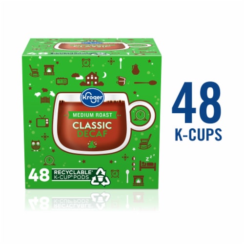 Kroger® Decaf Classic Medium Roast Coffee Pods Perspective: back