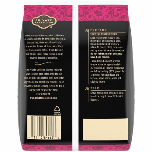 Private Selection® Cherry Berry Medley Frozen Fruit Perspective: back
