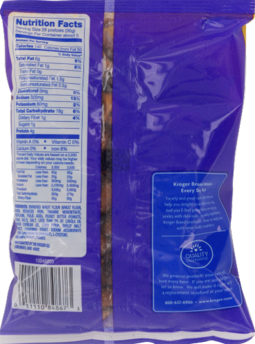 Kroger® Mini Peanut Butter Filled Pretzels Perspective: back