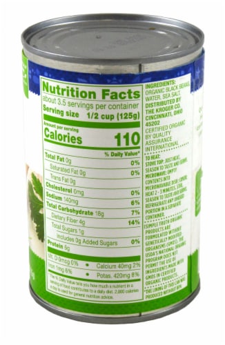 Simple Truth Organic® Black Beans Perspective: back