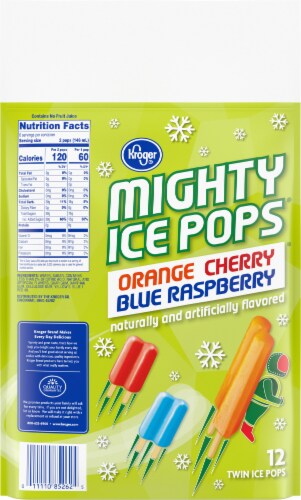 Kroger® Kroger® Orange Cherry Blue Raspberry Twin Ice Pops Perspective: back