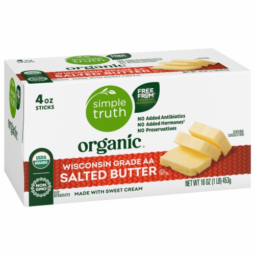 Simple Truth Organic™ Salted Butter Sticks Perspective: back