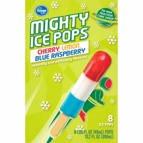 Kroger® Cherry Lemon Blue Raspberry Mighty Pops Perspective: back