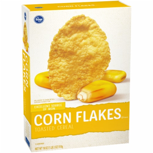 Kroger® Corn Flakes Toasted Cereal Perspective: back
