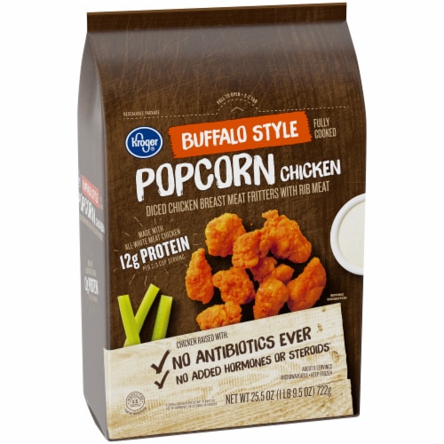 Kroger® Frozen Fully Cooked Buffalo Style Popcorn Chicken Perspective: back