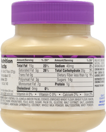 Kroger® Coconut Macaroon Cookie Spread Perspective: back