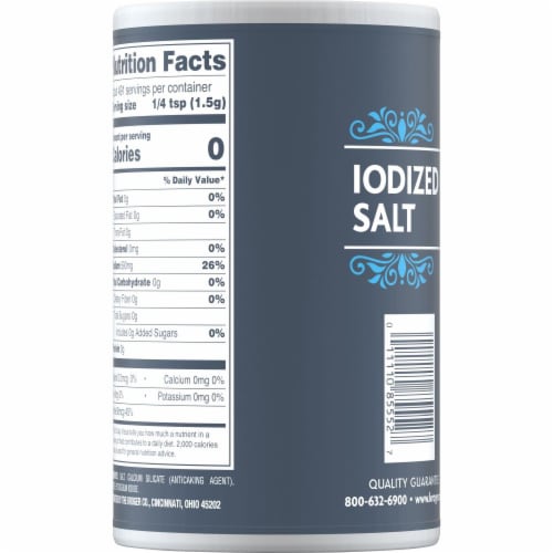 Kroger® Iodized Salt Perspective: back