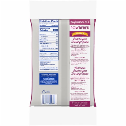 Kroger® Confectioners Powdered Sugar Perspective: back