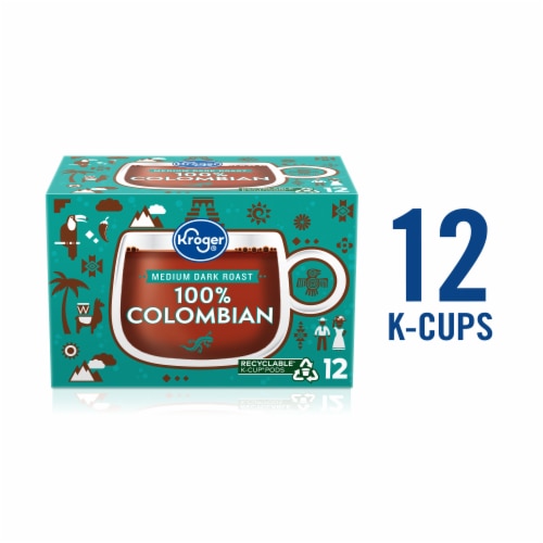 Kroger® 100% Colombian Medium Dark Roast Coffee Pods Perspective: back