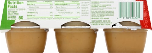 Simple Truth Organic™ Unsweetened Applesauce Cups Perspective: back