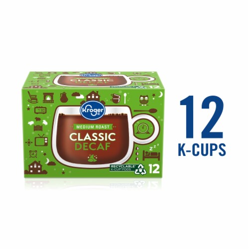 Kroger® Decaf Classic Medium Roast Coffee Pods Perspective: back