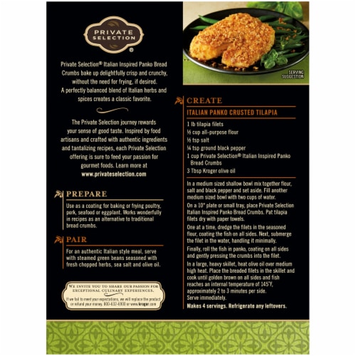 Private Selection® Italian Panko Bread Crumbs Perspective: back