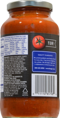 Kroger® Six Cheese Pasta Sauce Perspective: back