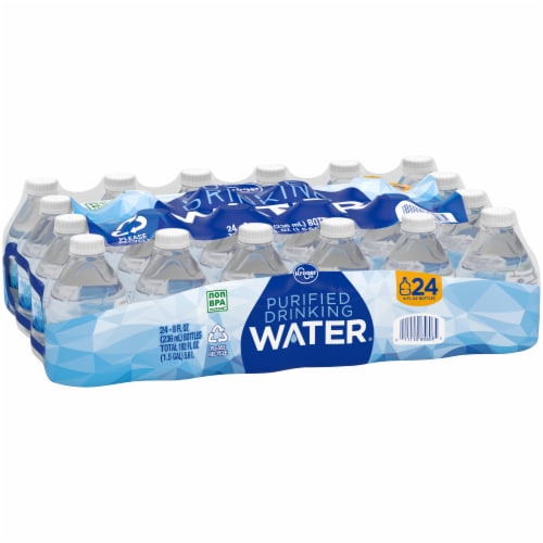 Kroger® Purified Mini Bottled Water Perspective: back