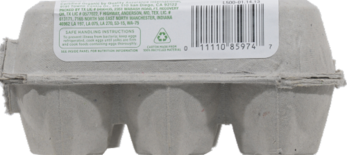 Simple Truth Organic™ Cage Free Grade A Large Brown Eggs Perspective: back