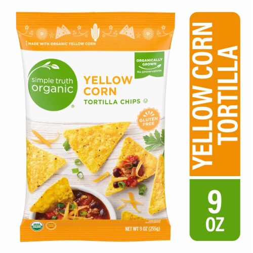 Simple Truth™ Organic Yellow Corn Tortilla Chips Perspective: back